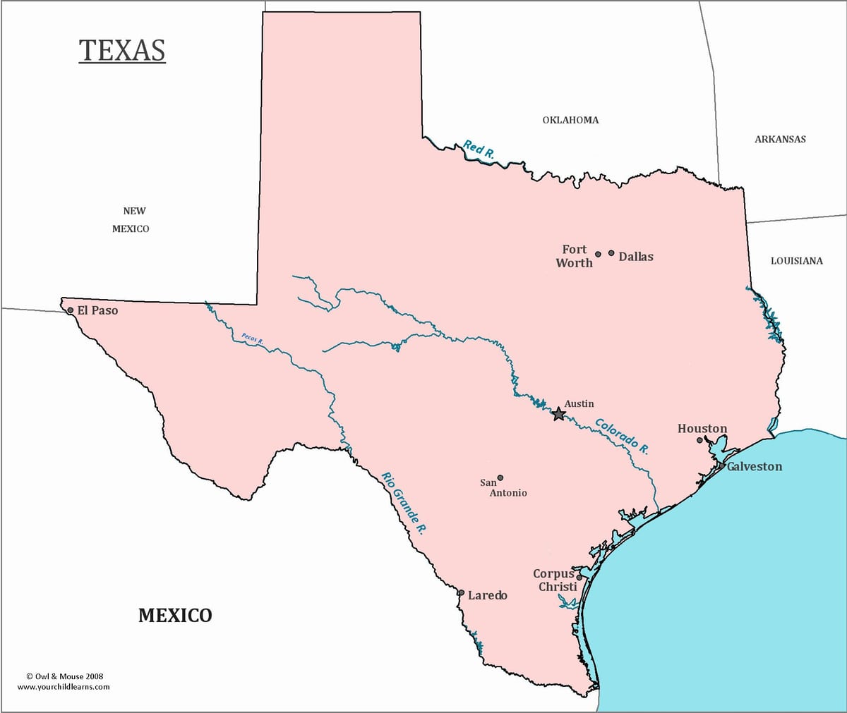 Austin, texas kartē