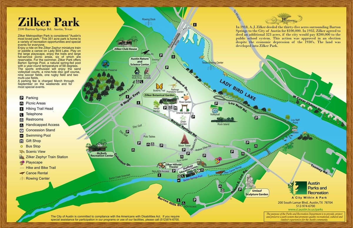 karte Zilker Austin